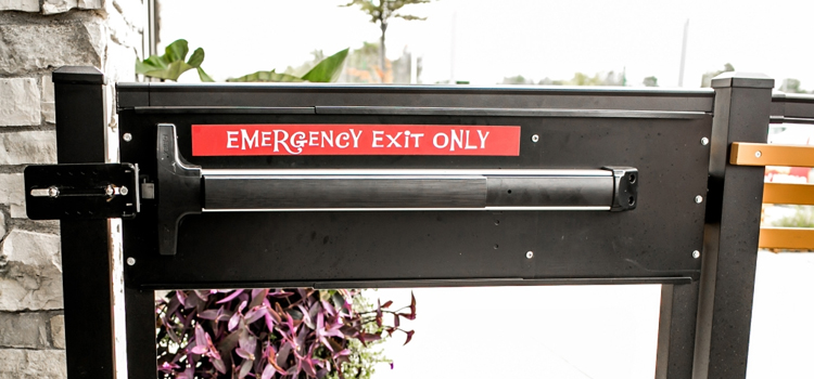 emergency push bar installation in Twentynine Palms